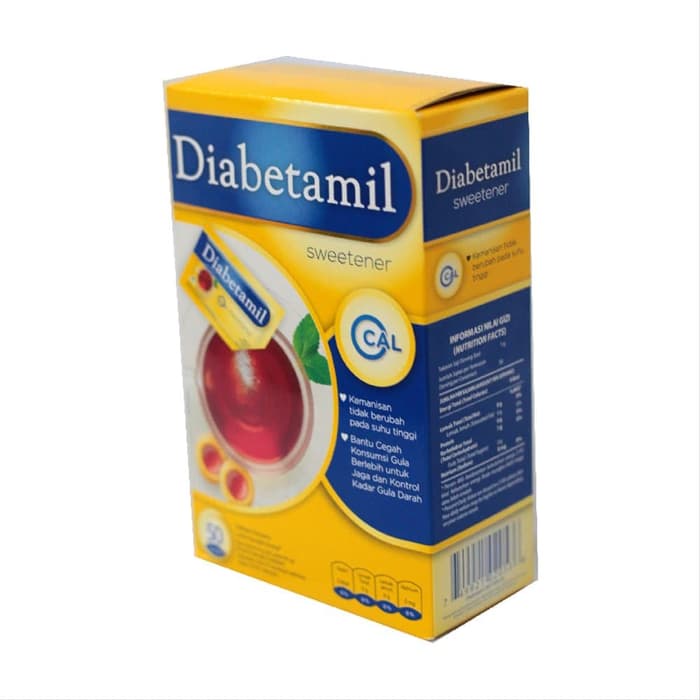 

Diabetamil Sweetener is 50 sachet gula non kalori