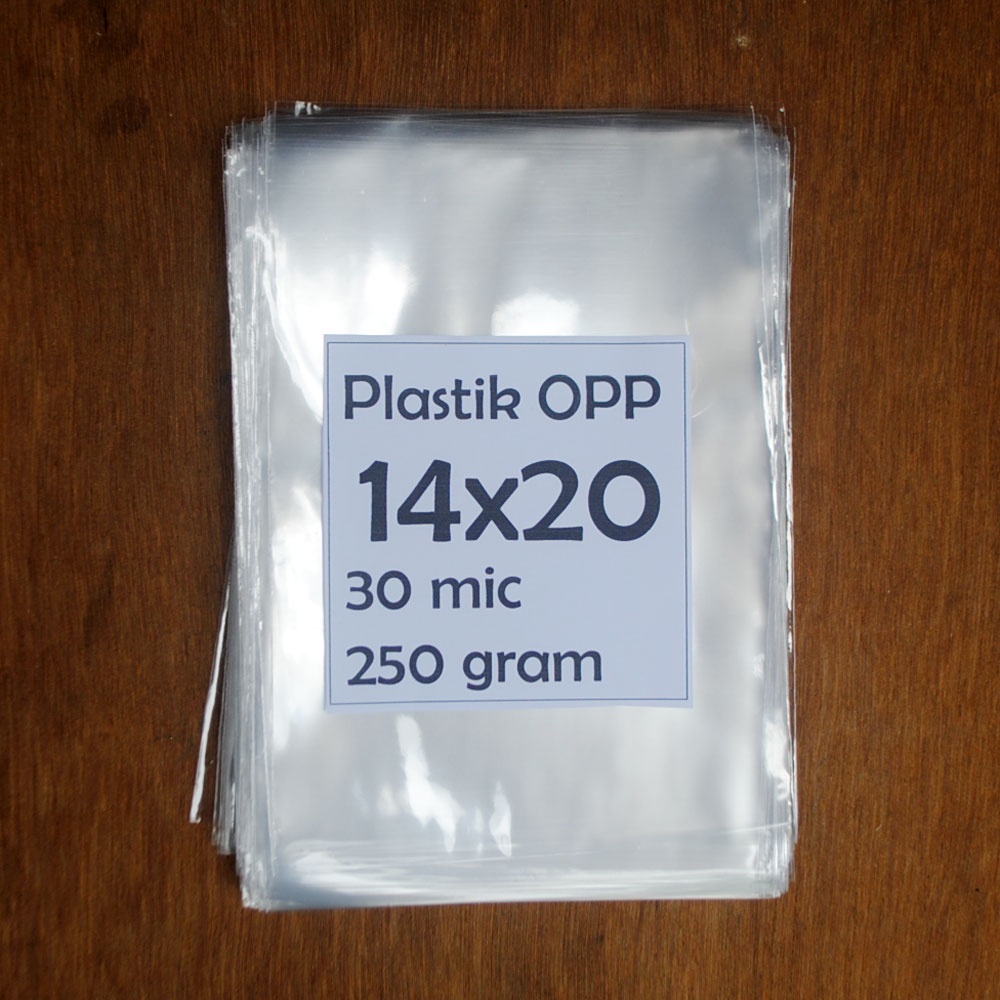 

Plastik OPP 14x20 cm 30 mic 250 gram tanpa lem