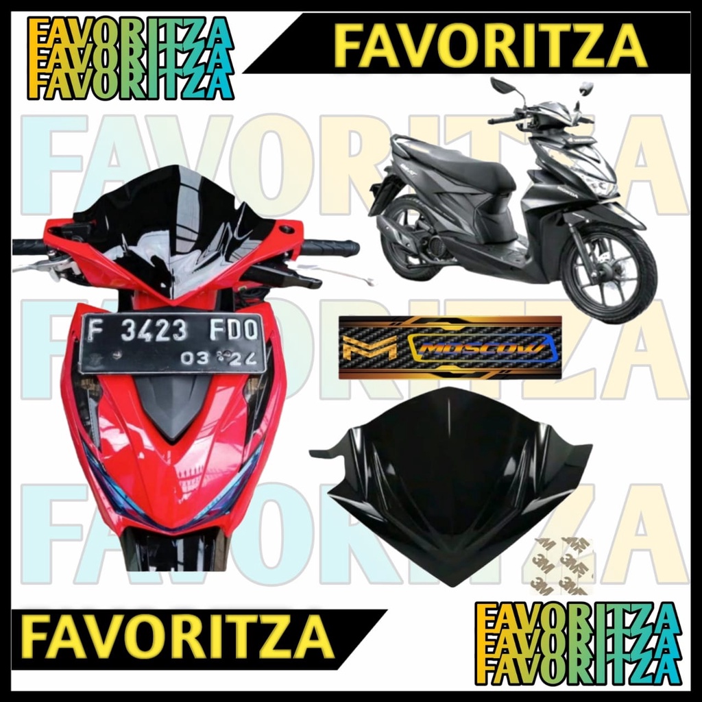 VISOR BEAT FI ESP NEW 2020 BEAT STREET BEAT DELUXE 2021 WINSIL BEAT NEW TAHUN 2020 2021 WINDSHIELD V