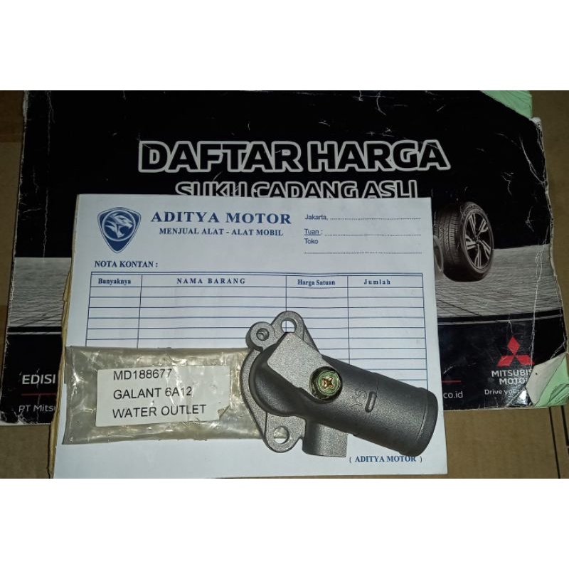 fitting water outlet galant V6 lele 6A12 1993-1997
