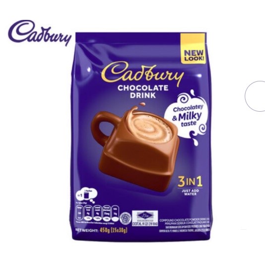 

Cadbury 3in1 hot chocolate drink 390gr / minuman coklat / cadburry hot choco