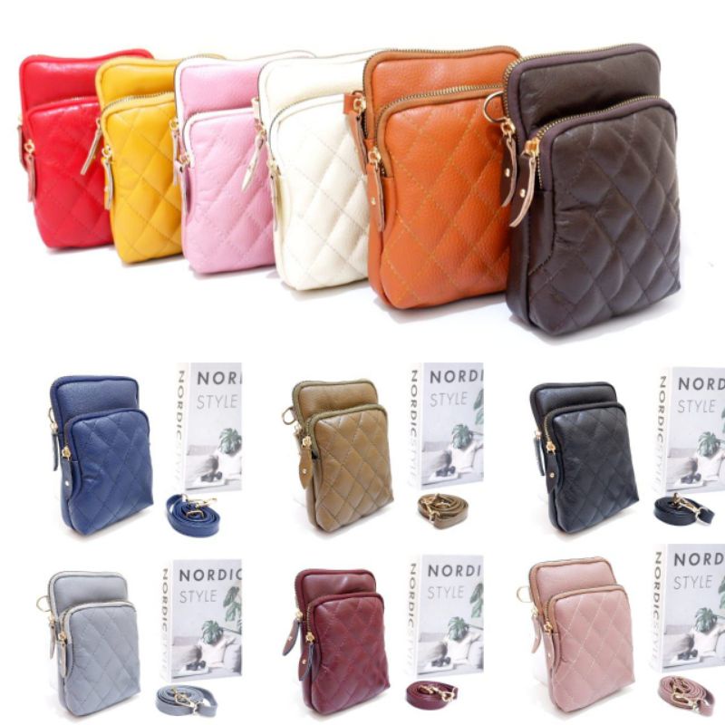 TAS POUCH WANITA KULIT SAPI ASLI TERBARU PAPIRUT GARUT MURAH KEKINIAN