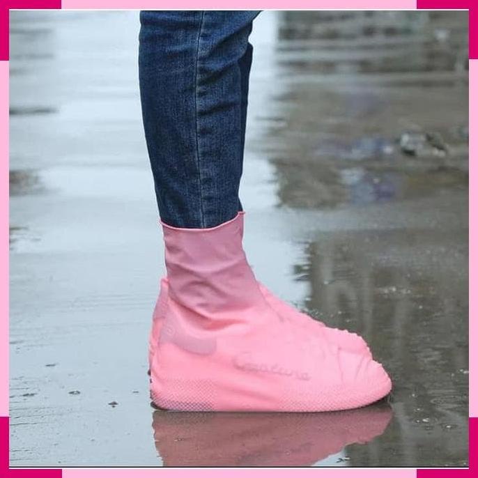 Silikon Silicon Cover Shoes Jas Sepatu Karet Latex Waterproof Sepatu