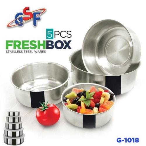 Protect Fresh Box 5 Susun Rantang Stainless Steel GSF G 1018 NEW PROMO