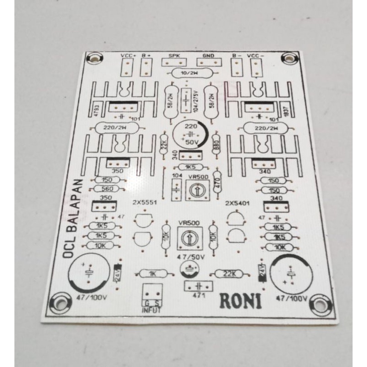 PCB Super Power OCL Balapan 2000W Fiber