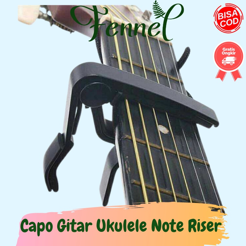 Capo Penjepit Gitar Ukulele Aluminium Clamp Note Riser M556