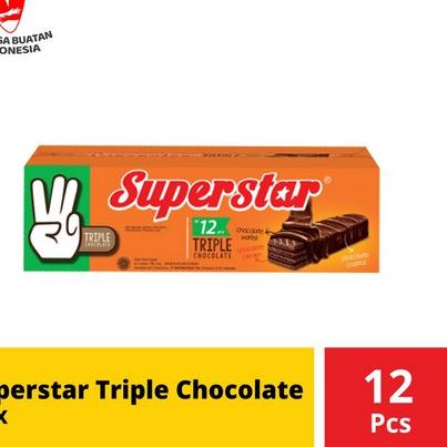 

Super Laris--Superstar Triple Chocolate Box 216 gr (12 Pcs @ 18 g)