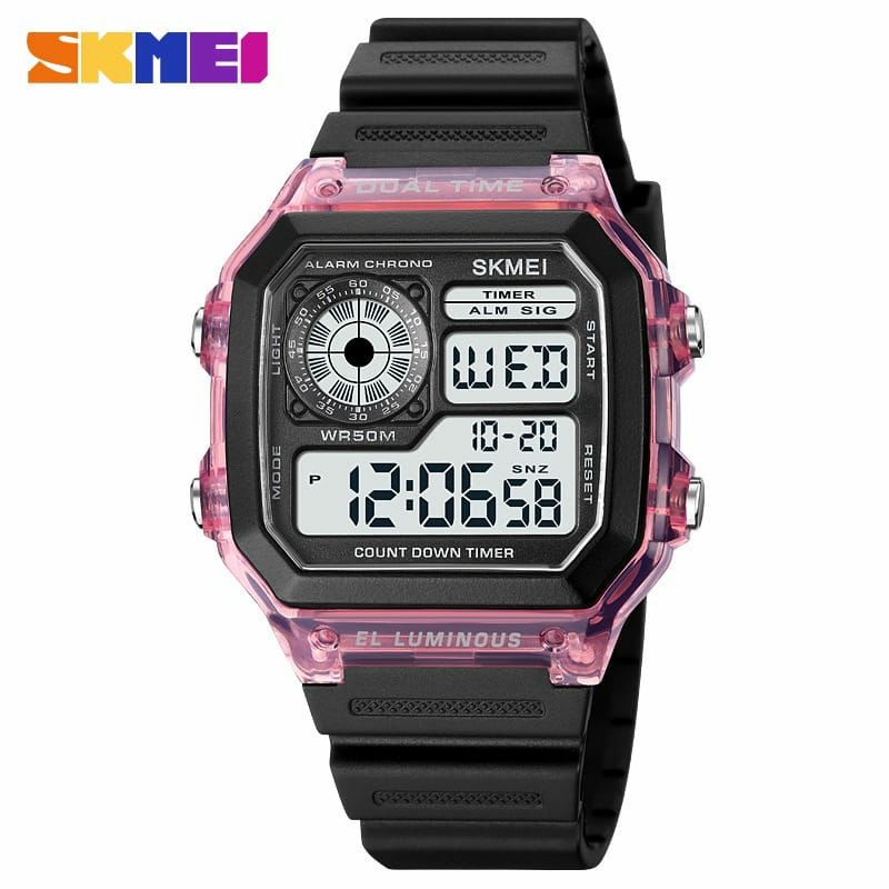 NEW SKMEI 1998 Jam Tangan Pria Wanita Digital Chronograph Sport Watch Dual Time Anti