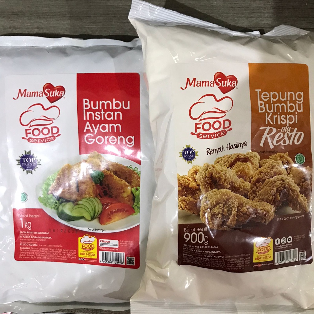 

(i-14) mamasuka tepung bumbu krispi ala resto 900gram mama suka bumbu ayam goreng