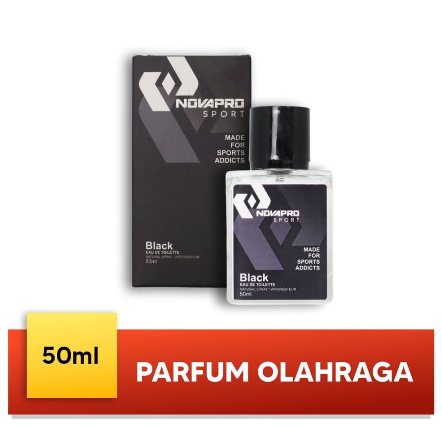 Parfum Pria Novapro Sport Parfume EDT Black Natural Original