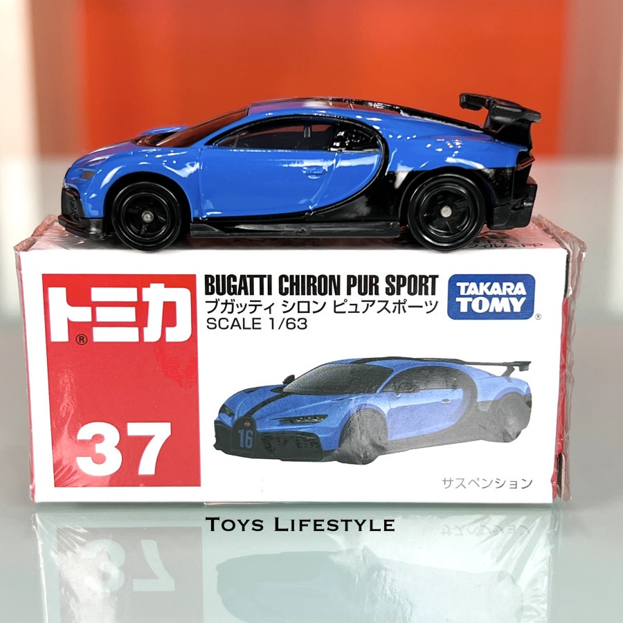 Mobil Tomica Diecast 37 Bugatti Chiron Pur Sport