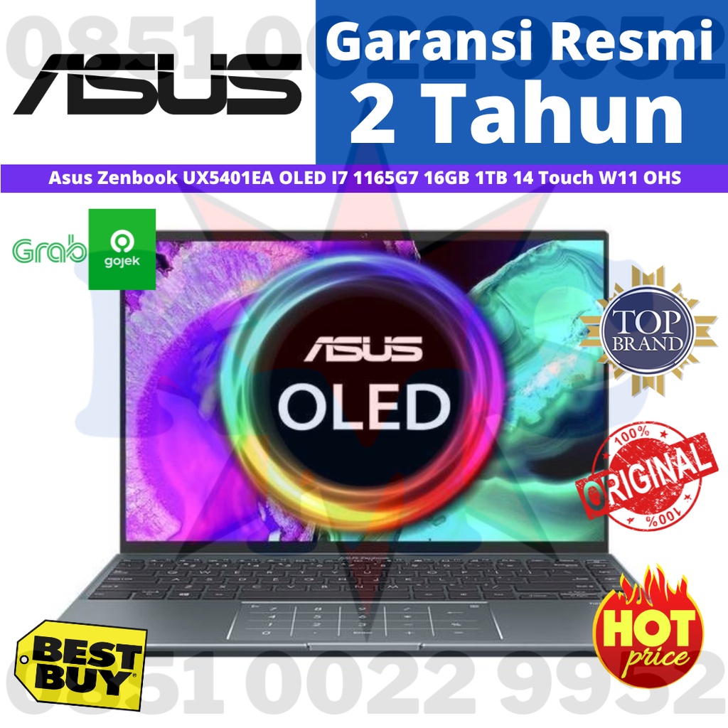 ASUS ZENBOOK UX5401EA OLED i7 1165G7 16GB 1TB 14 TOUCH W11 OHS