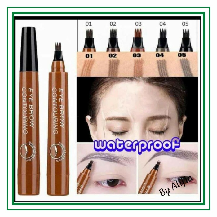 Pensil Alis Waterproof Tint My 4 Tip Eyebrow Pensil Alis Tahan Lama