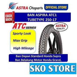 Ban Motor 2.50-17 R17 ATC Aspira Tubetype Ban Grand, Supra, Kharisma Original Murah