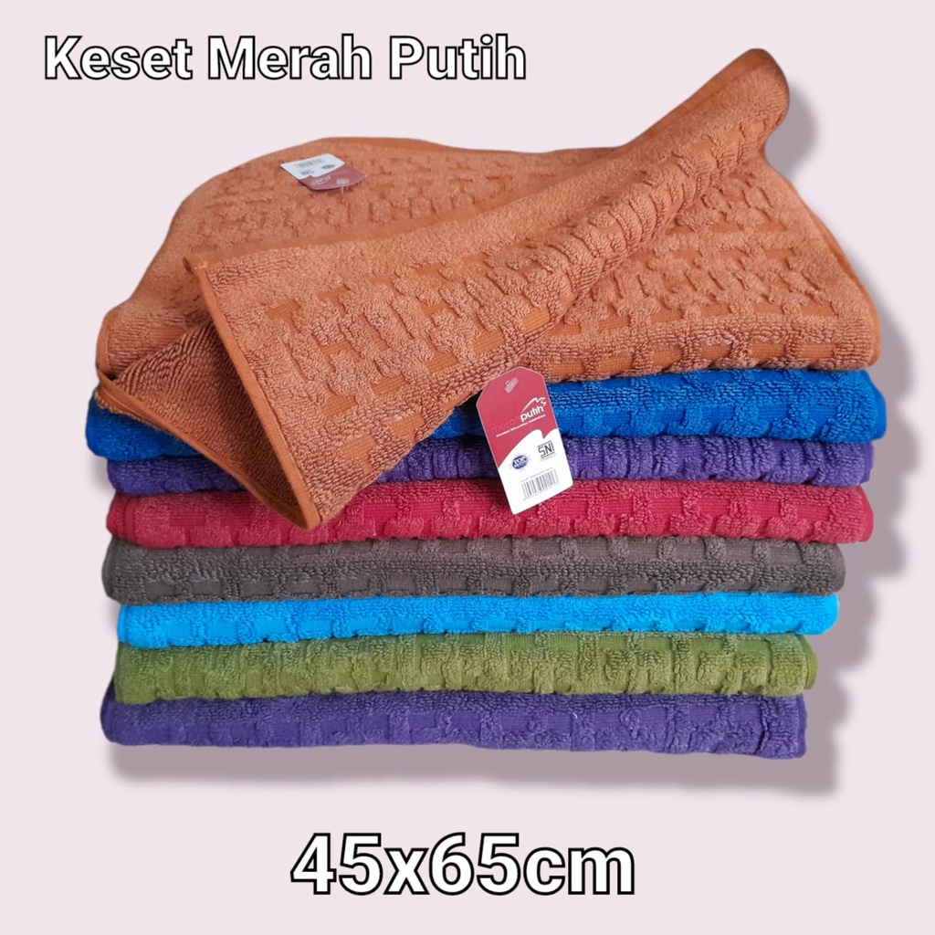 JH Keset Terry Palmer Tebal Uk 45 x 65 Emboss Polos Jumbo