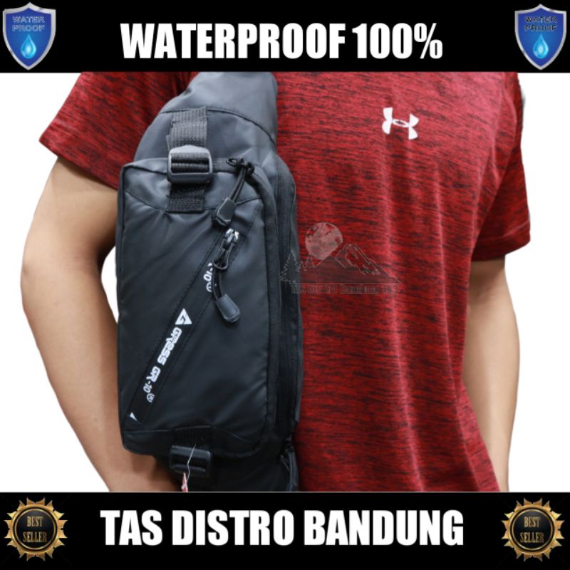 TAS SLEMPANG GRESS WAISTBAG GRESS JUMBO ANTI AIR / WAISTBAG WATERPROOF BEST QUALITY waistbag pria wanita