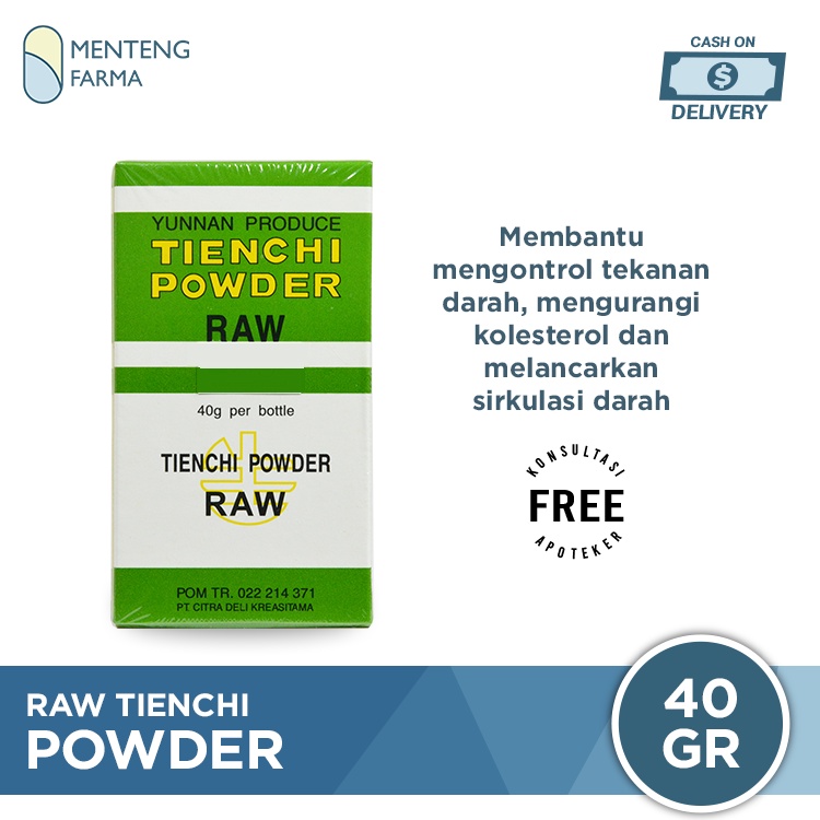 Raw Tienchi Powder - Menurunkan Kolesterol dan Tekanan Darah Tinggi