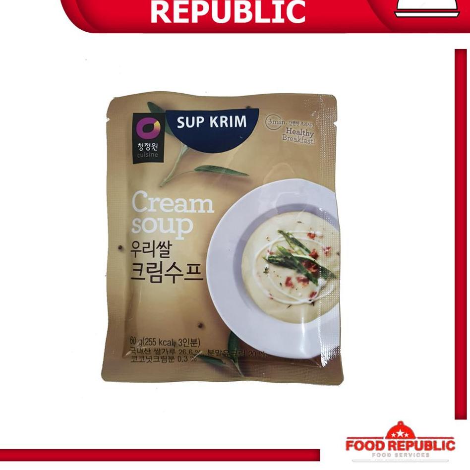 Real Promotion--CREAM SOUP 60 GR CHUNG JUNG ONE SUP KRIM SOUP KOREA CREAMY HALAL