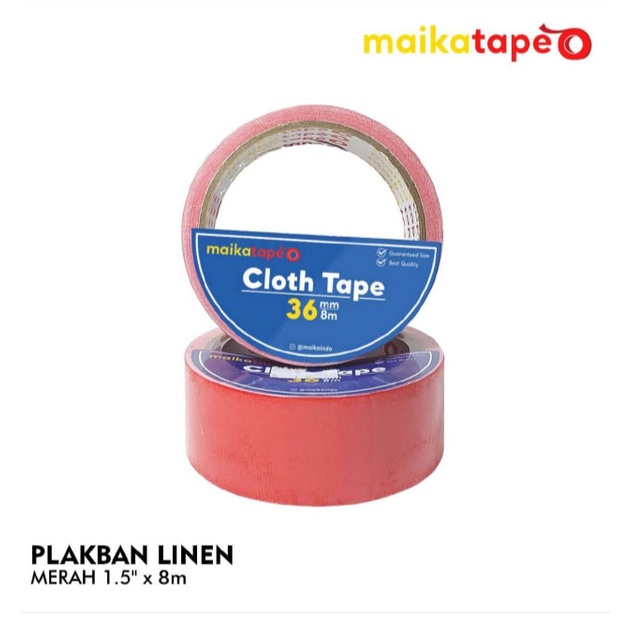 

PLAKBAN LINEN MERAH UKURAN 1,5 X 8M