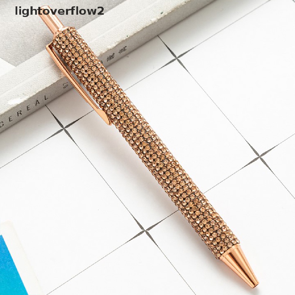 (lightoverflow2) Pulpen Tinta Hitam 0.5mm Dengan Glitter Untuk Kantor