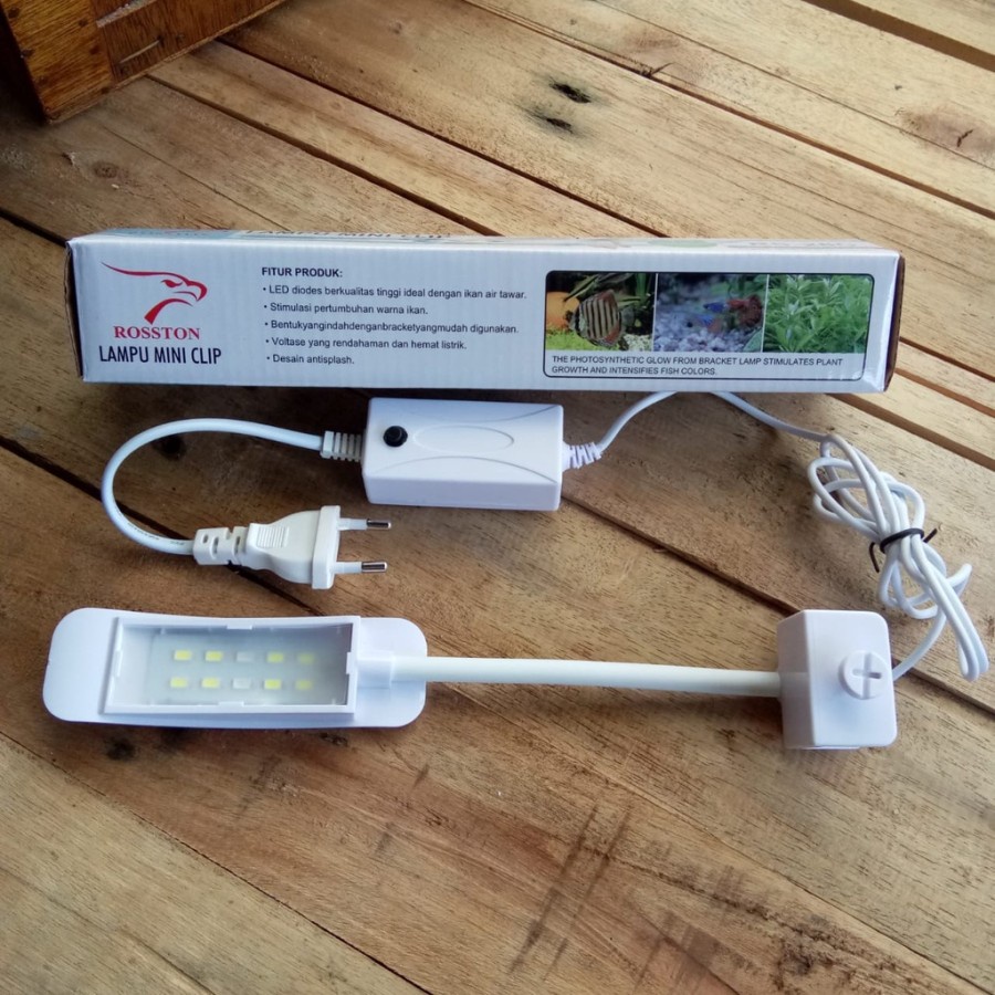 Lampu Tanaman Aquascape Aquarium ROSSTON RS 28C 5W Jepit Flexible Mini