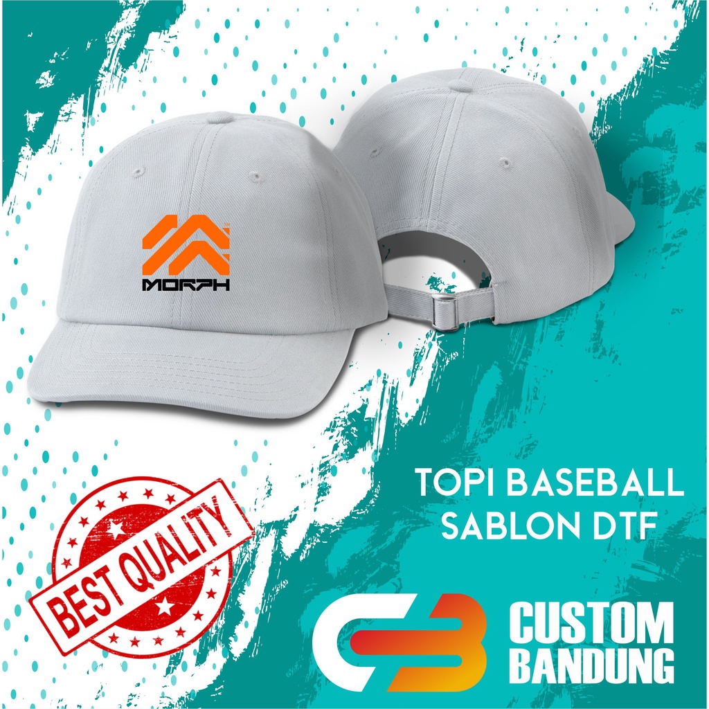 Topi Baseball MORPH Pria Wanita Topi Cap Bisa Tulis Nama Bisa COD Original High Premium Quality