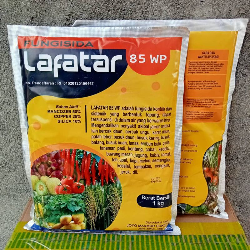 Fungisida kontak dan sistemik LAFATAR 85 WP 1kg Untuk Mengendalikan Busuk Akar Batang Dan Daun Seperti Dutazeb