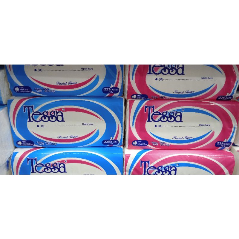 Tessa Facial Tissue 225 Sheets
