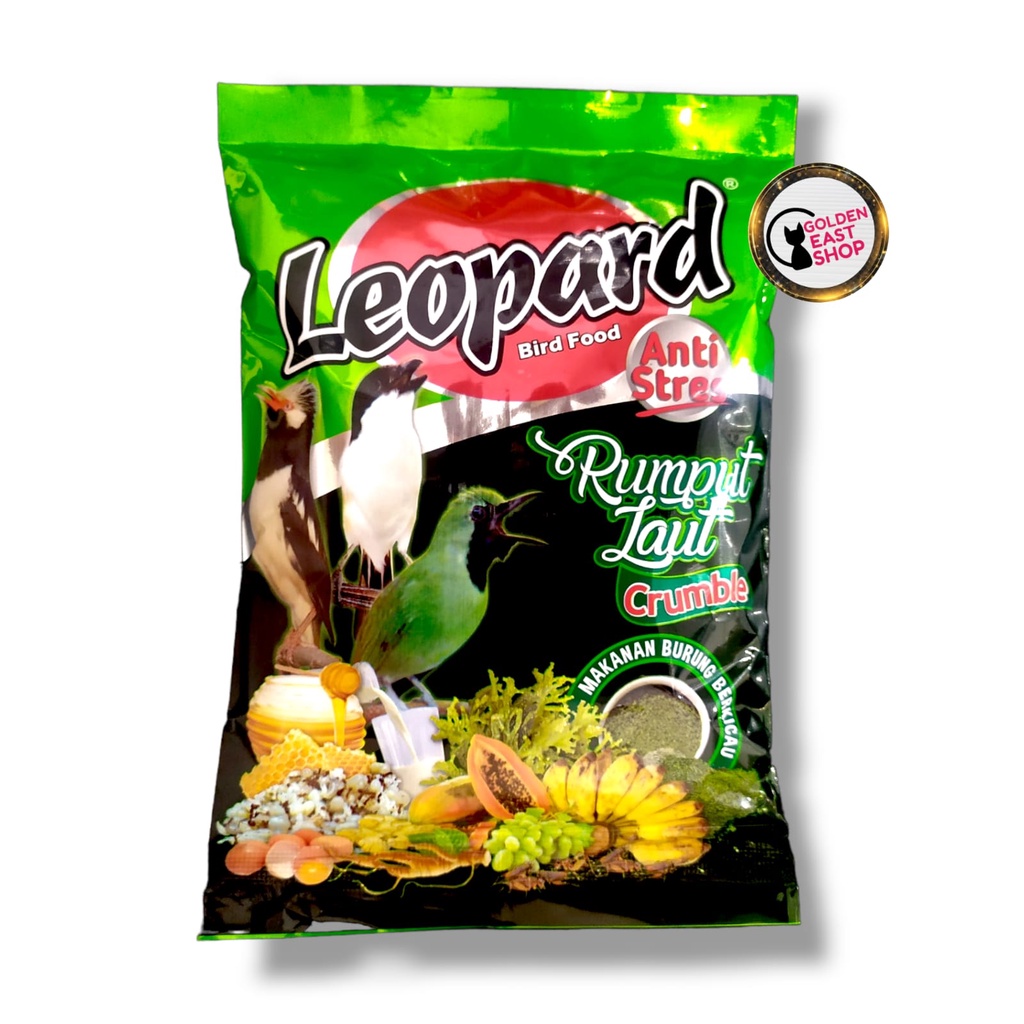 VOER LEOPARD RUMPUT LAUT CRUMBLE VOER KASAR PAKAN BURUNG PRENJAK TLEDEKAN CIBLEK JALAK