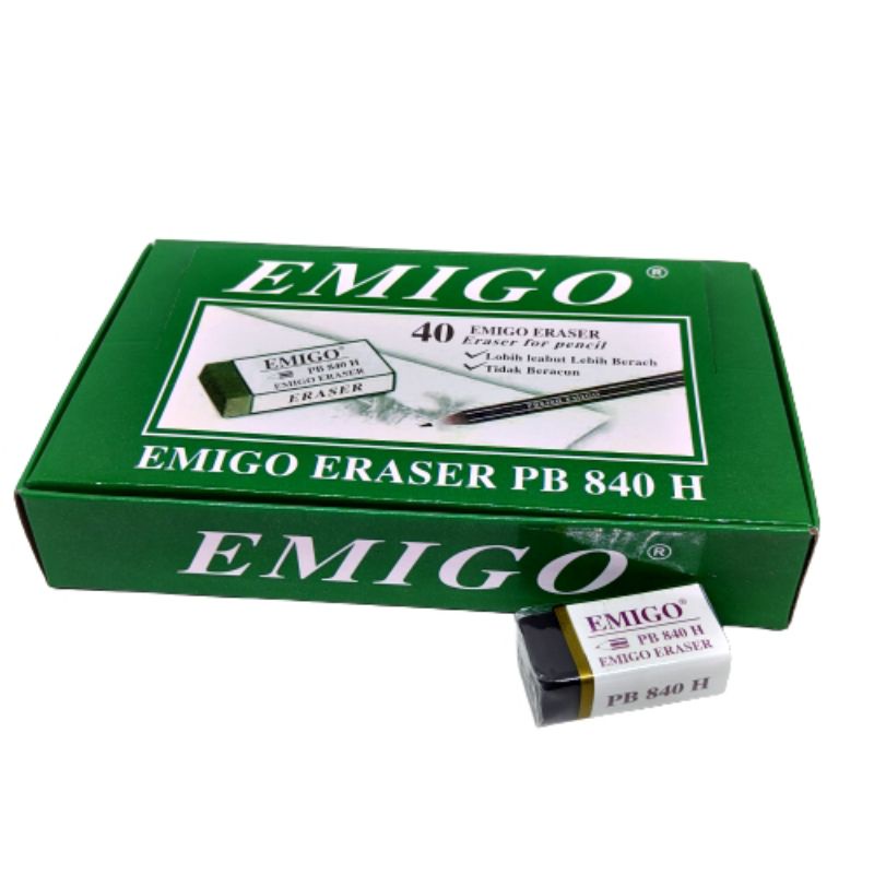 [ERA] Penghapus pensil stip eraser Emigo isi 40pcs