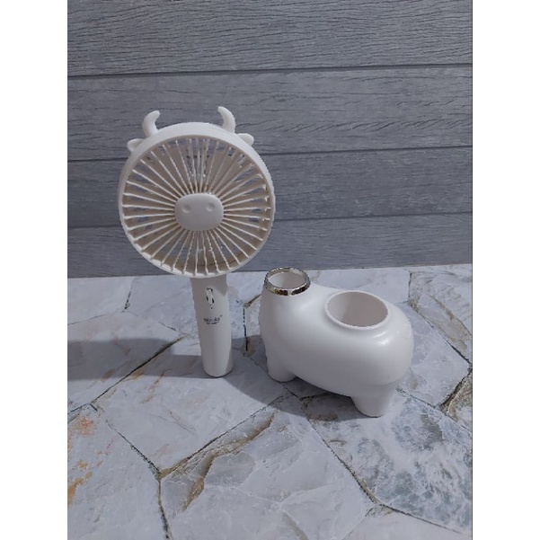 Kipas Angin Portable Tempat Pensil Cas Aoki AF 805Y Original