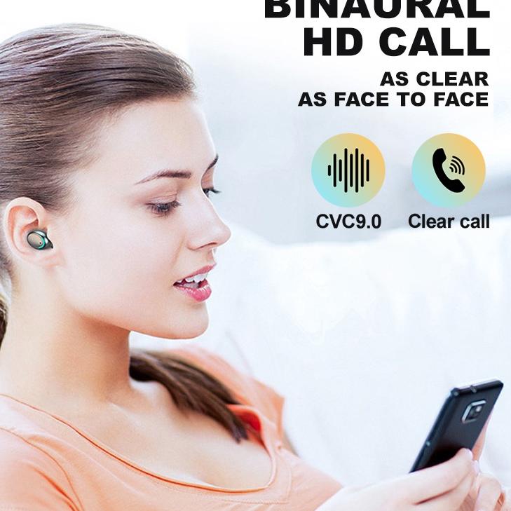 STAR BRANDS F9 TWS Headset Bluetooth 5.0 9D Stereo Full Bass Noise Cancelling Wireless Earphone Touc