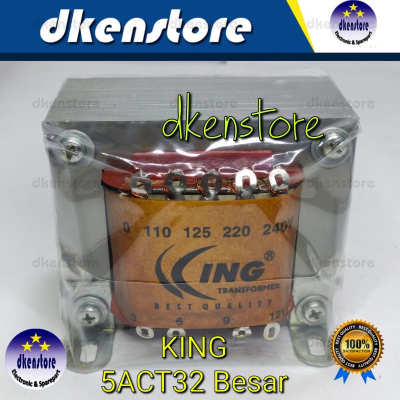 Trafo 5ACT32 Besar King 5A 5 Ampere CT32 volt Murni