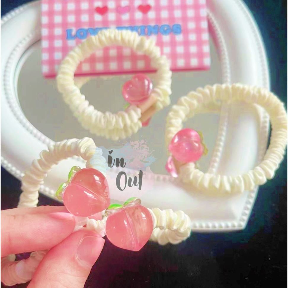 Ikat Rambut Sanrio Hellokitty Bear Rabbit Pig Melody Purin Cinamoroll Pochacco Kuromi Wanita Anak anak / Woman Hair band / Ikat rambut wanita Scrunchie Sanrio ACC46