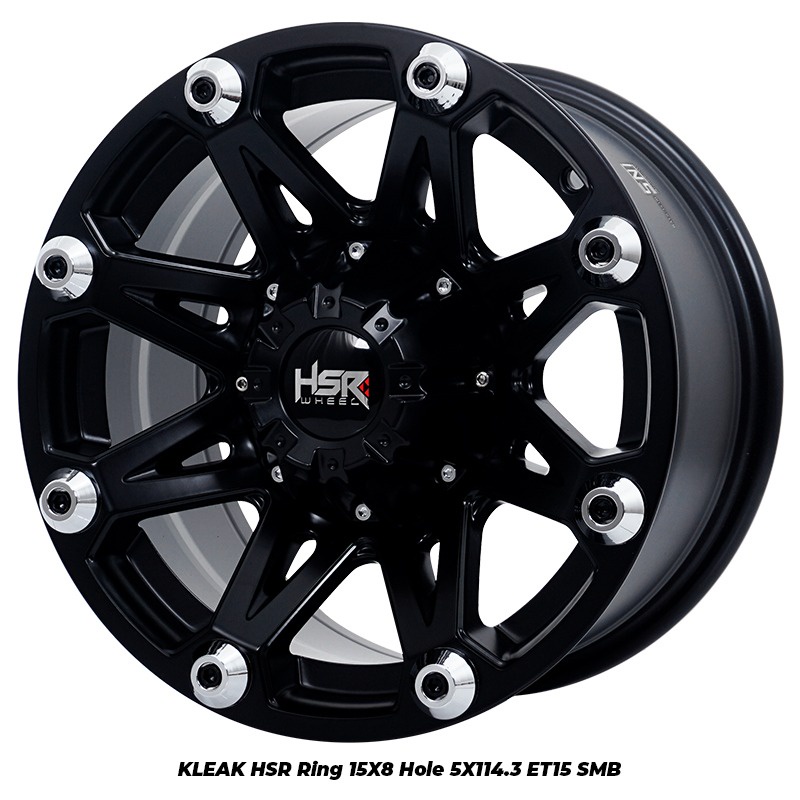 Velg Mobil HSR KLEAK Ring 15 Pelek Offroad R15 Rush Terios Innova Xtrail Ertiga Luxio