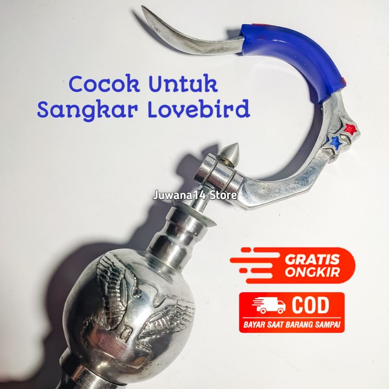 GANTUNGAN SANGKAR BURUNG LOVEBIRD LIPAT CANTOLAN KANDANG BURUNG KECIL  PLUS PION