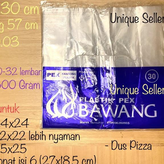 

Kresek Bening PE PEX / Kantong Plastik Bening Transparan PE PEX 30 - Pex 35