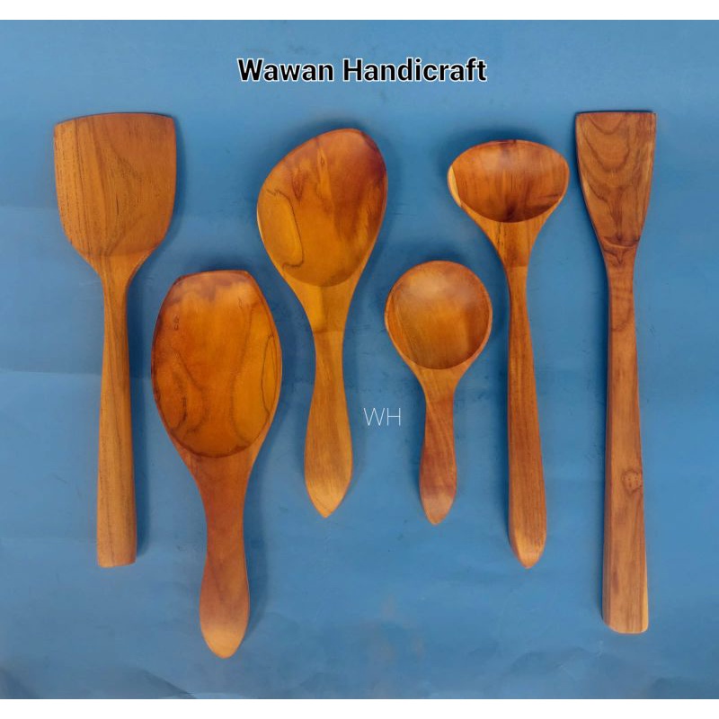 Jual Sendok Nasi Kayu Spatula Kayu Sendok Sup Kayu Alat Memasak Dan Makan Kayu Jati Shopee