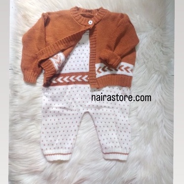 ONESET BAYI UNISEX LUCU/ JUMPER RAJUT BAYI CEWE ATAU COWO NEW BORN 0-8 BULAN/STELAN BAYI UNISEX