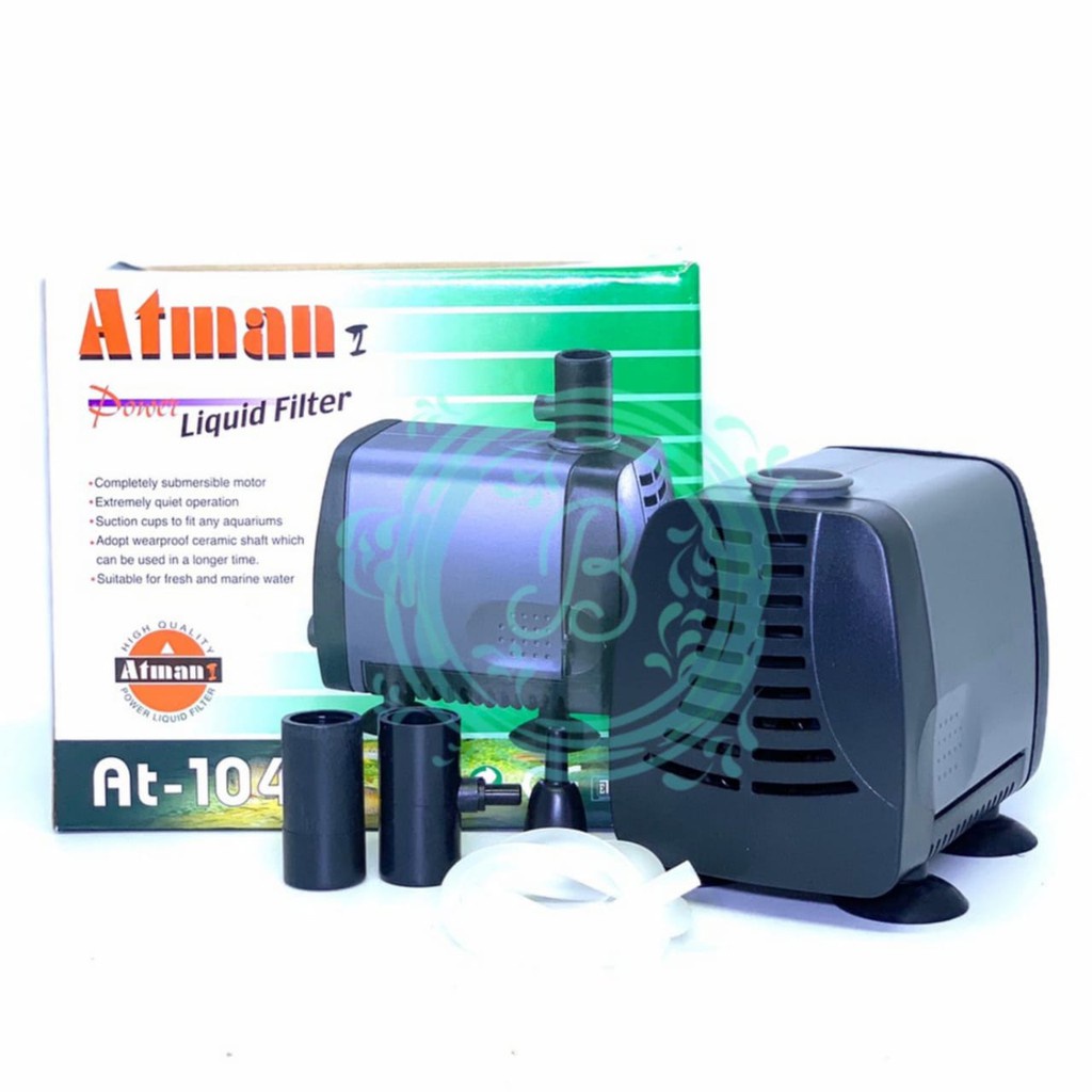 ATMAN AT-104 Pompa Celup Aquarium Kolam Hidroponik Aquascape Submersible Water Pump