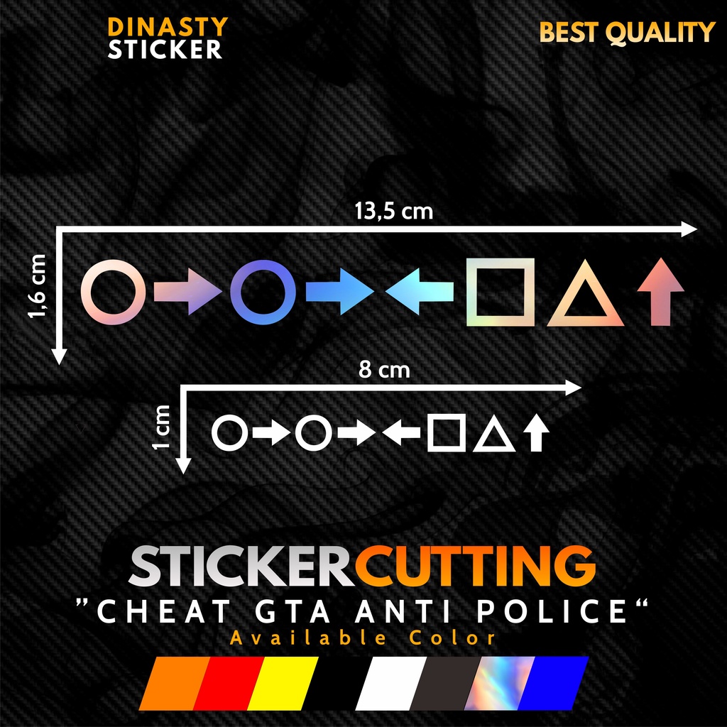 

STICKER STIKER CUTTING VIRAL CHEAT GTA ANTI POLISI ANTI TILANG KODE PASSWORD GTA PS PC SAN ANDREAS