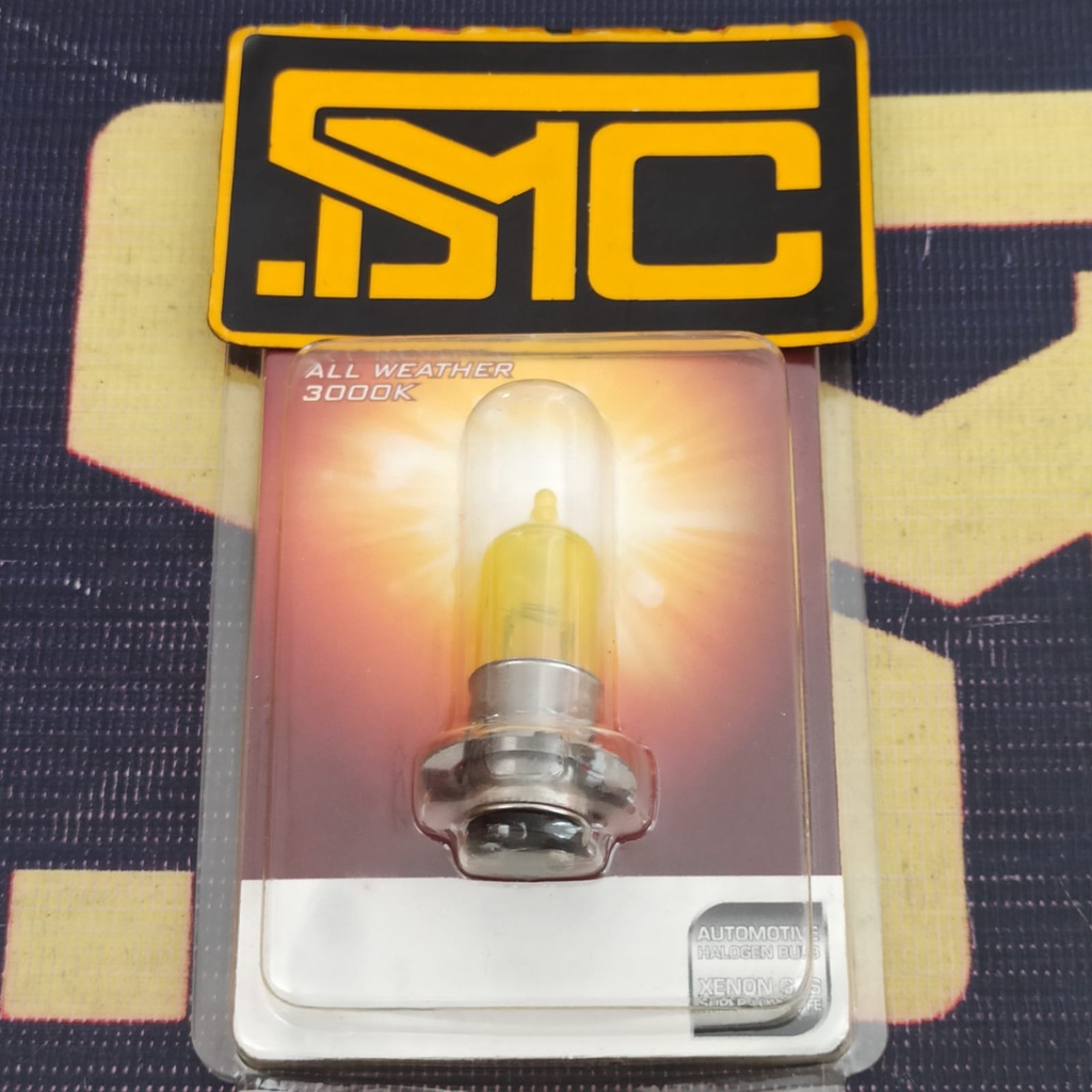 Lampu Depan / Bohlam Utama Motor Halogen Kaki 1 Autovision P15D25-1 All Weather 12V 36/36W