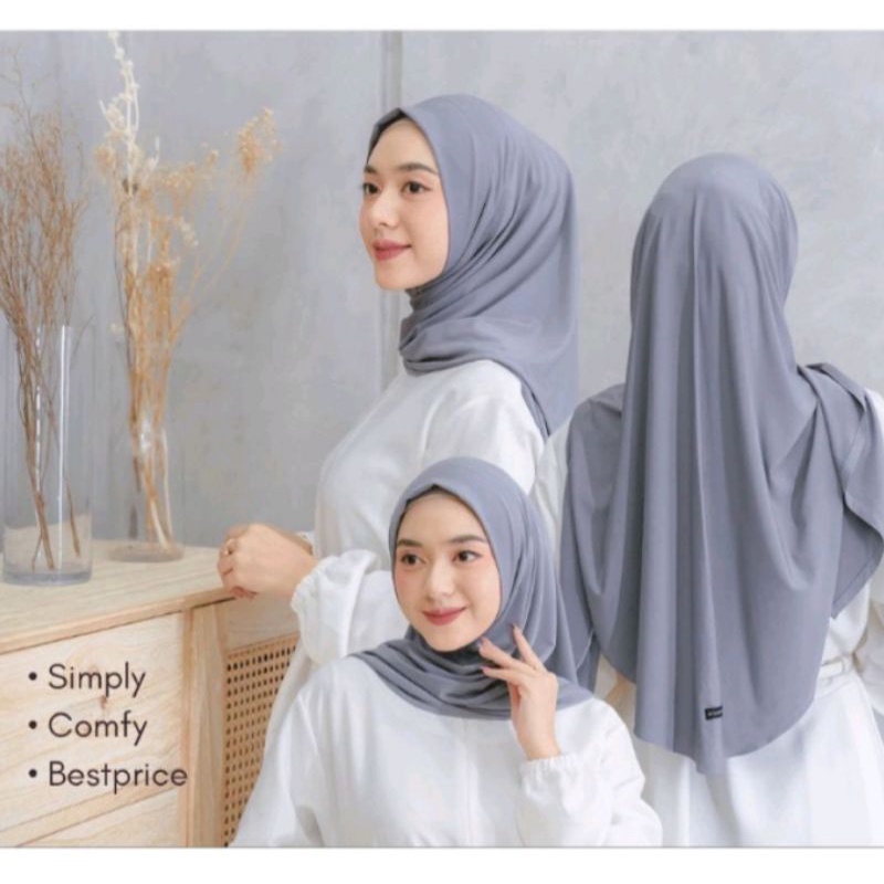 Hijab Instan Segitiga Jersy | Segitiga Instan Malay Jersy | Pashmina instan Oval jersy premium