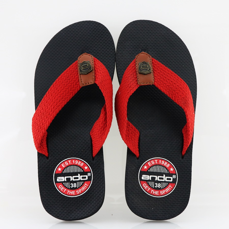 Ando Aloha Merah - Sandal Jepit Pria Sandal Diskon