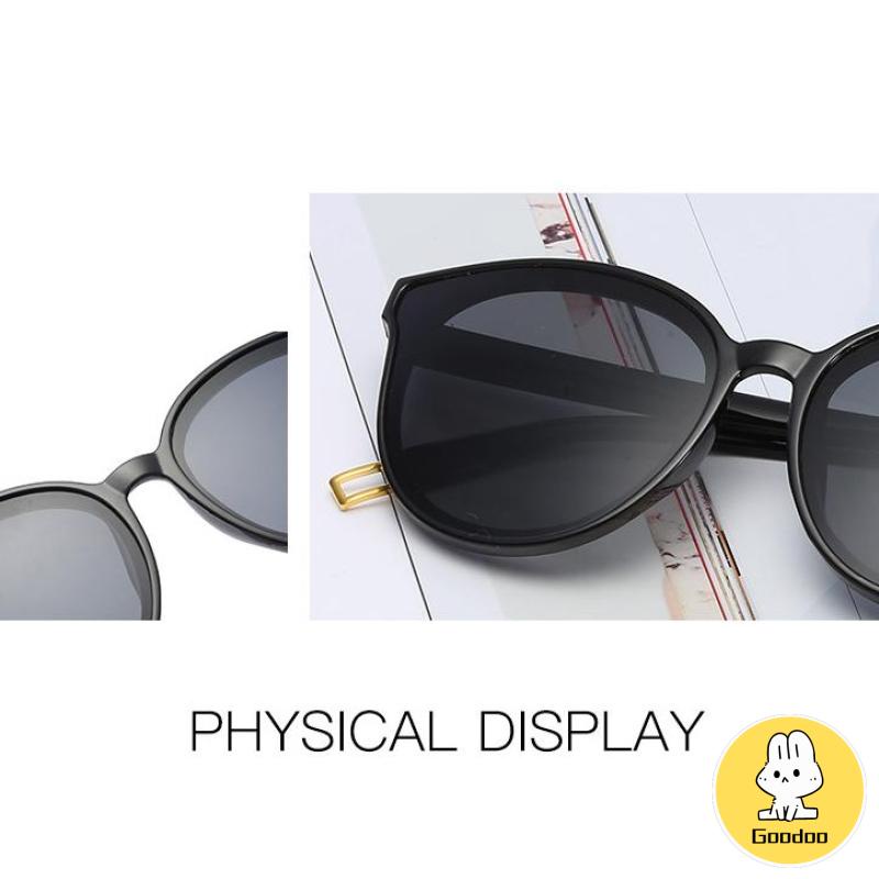 Kacamata Korean Retro Mata Kucing Kacamata Hitam Anti-UV Wanita Sunglasses -Doo