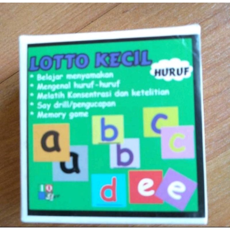 GE TOYS LOTTO KECIL HURUF/MAINAN BALITA DAN ANAK/IQ DEVELOPMENT