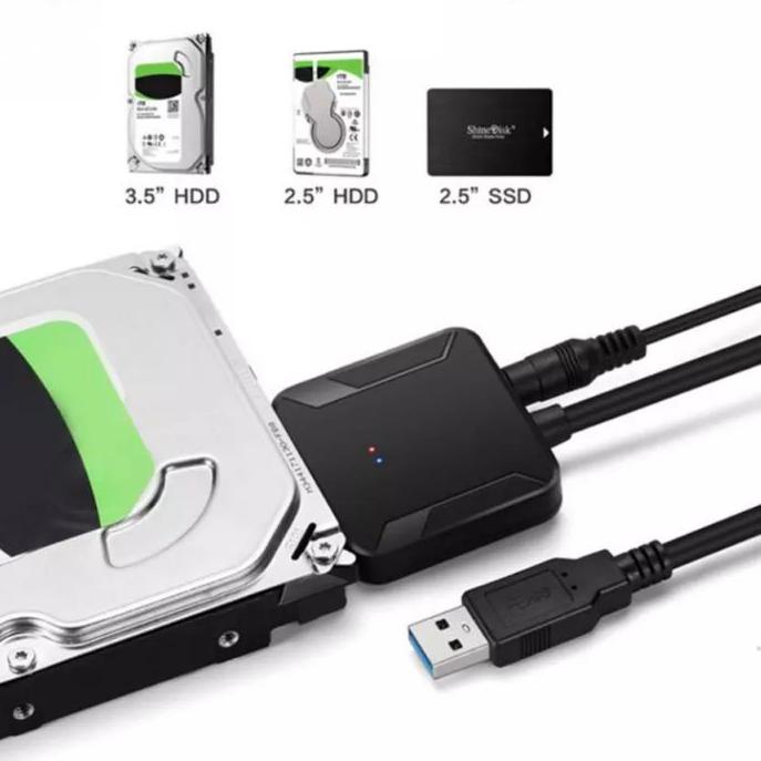 BAYAR DITEMPAT✔️Kabel konektor USB 3.0 to hardisk PC 3.5, HDD Laptop 2.5 internal jadi eksternal dat