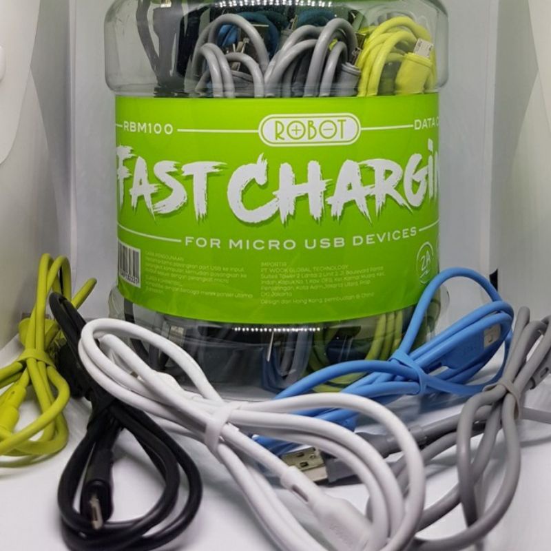 Kabel cas Robot 2A Fast Charging, Micro USB Original