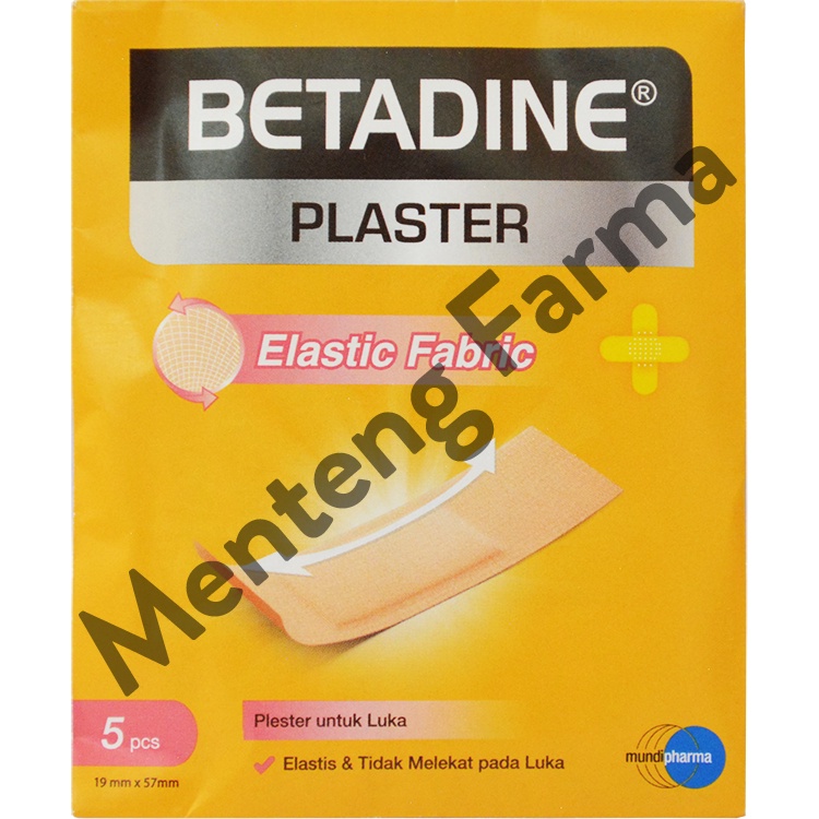 Betadine Plaster Elastic Fabric Isi 5 Pcs - Plaster Luka