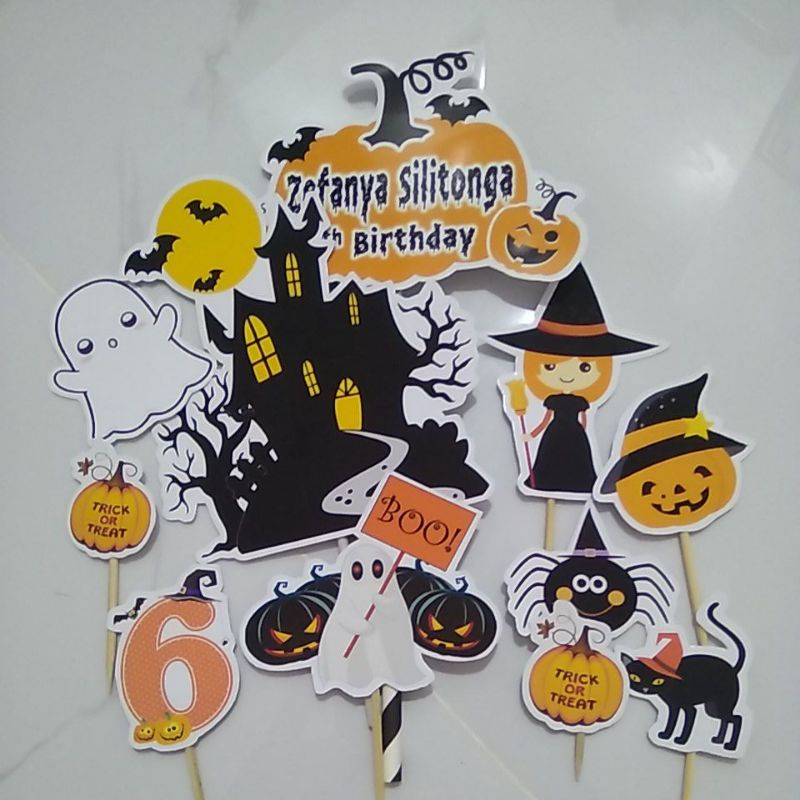 cake topper hiasan kue Halloween halowin Halloween haloween
